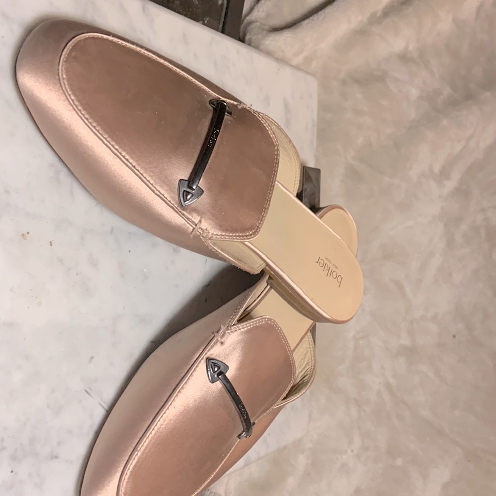 Ballet slipper satin slip on